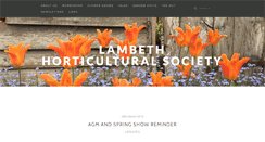 Desktop Screenshot of lambethhorticulturalsociety.org.uk