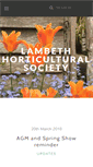 Mobile Screenshot of lambethhorticulturalsociety.org.uk