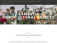 Tablet Screenshot of lambethhorticulturalsociety.org.uk